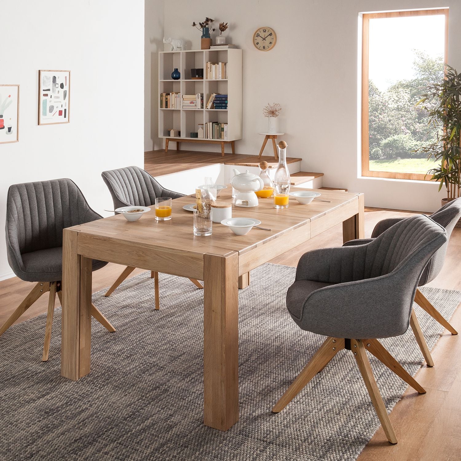 Tavolo da pranzo NordicStory in rovere massiccio