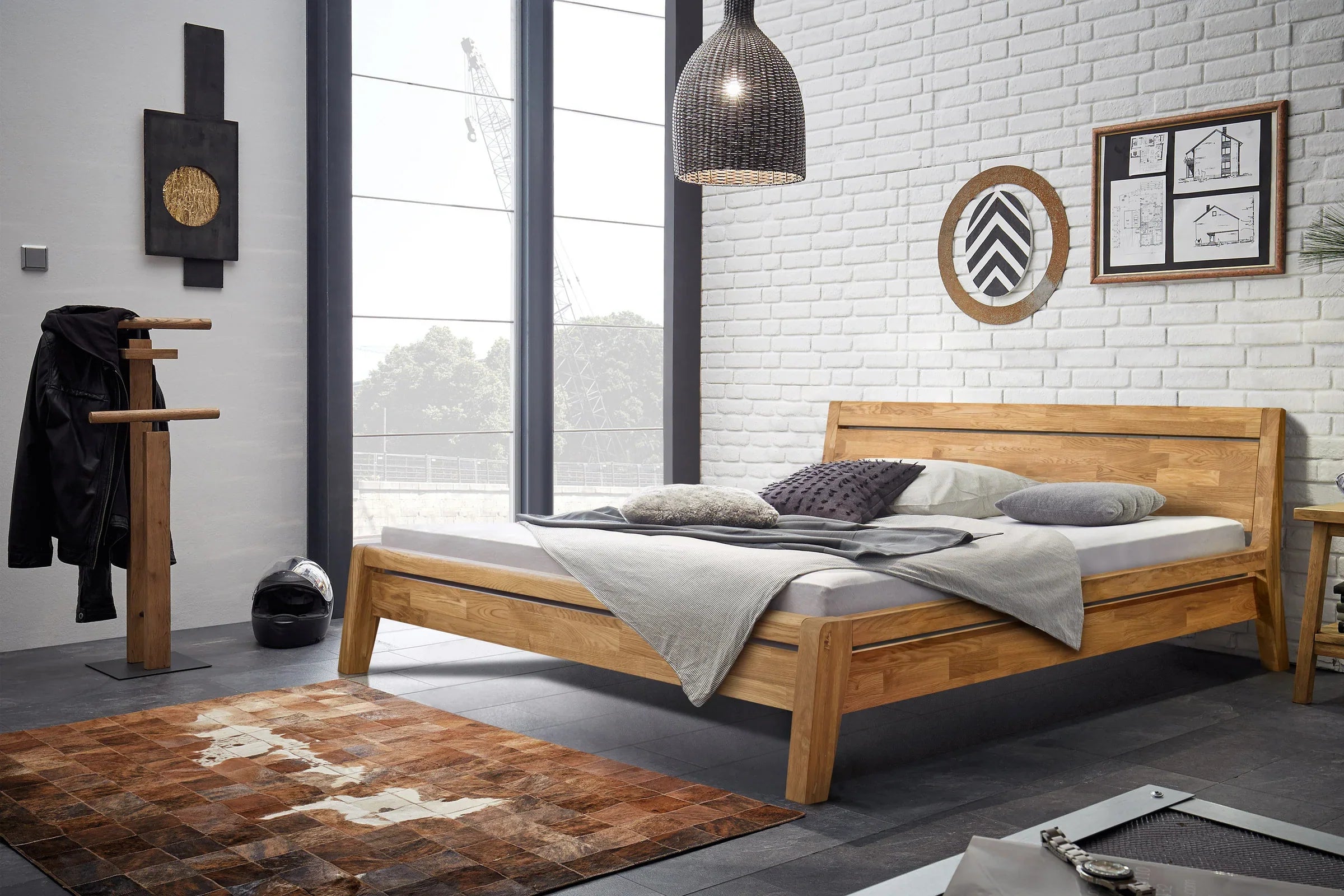 NordicStory Letti in rovere massiccio in stile nordico scandinavo