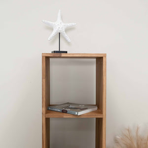 Libreria Regal 4, libreria in rovere massiccio, 39 x 35 x 150 cm, NordicStory