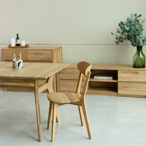 NordicStory Tavolo da pranzo allungabile in rovere massiccio Harold
