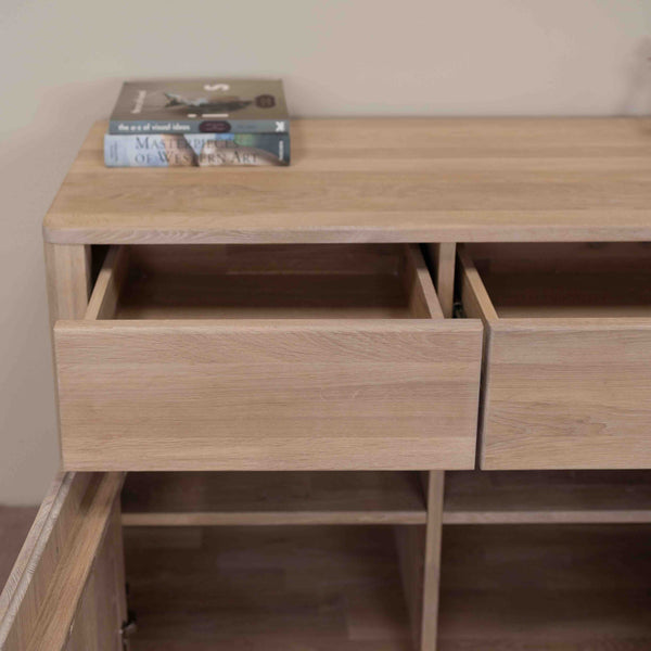 NordicStory Sideboard Dresser Cassettiera in rovere massiccio