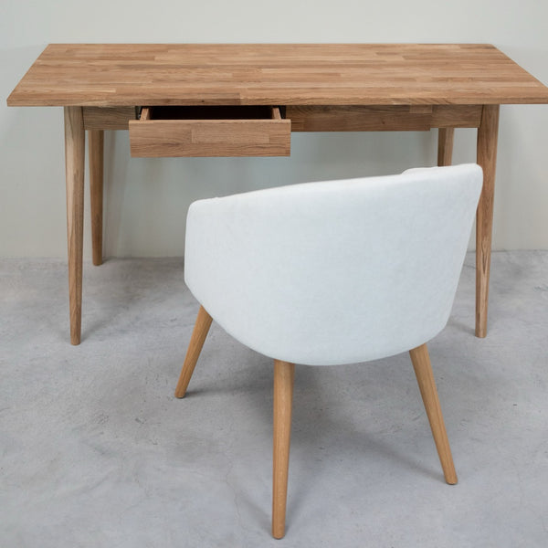 NordicStory Escandi 1 scrivania in rovere massiccio 140 x 60 x 75 cm.