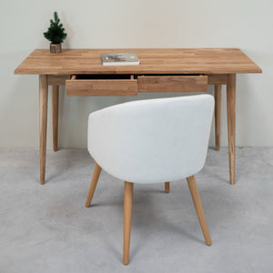 NordicStory Escandi 1 scrivania in rovere massiccio 140 x 60 x 75 cm.