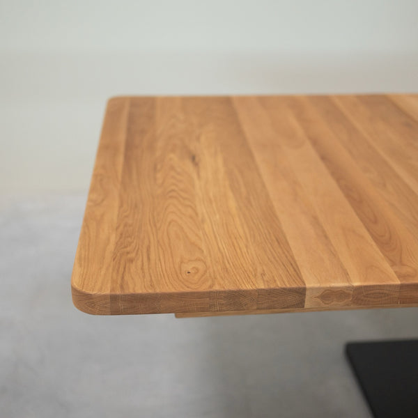 NordicStory Tavolo da pranzo allungabile in rovere massiccio Brema, 160-250 x 90 x 75 cm.