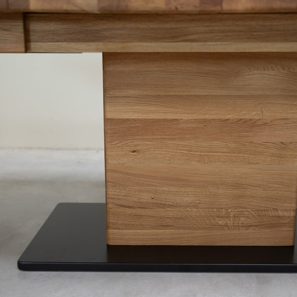 NordicStory Tavolo da pranzo allungabile in rovere massiccio Brema, 160-250 x 90 x 75 cm.