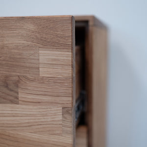 Credenza Cassettiera in rovere massiccio Escandi 4