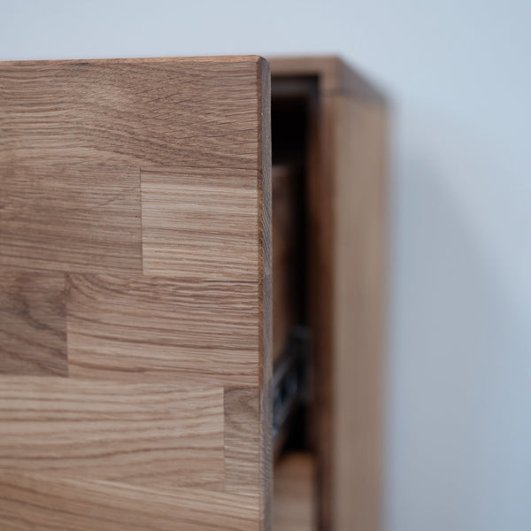 Credenza Cassettiera in rovere massiccio Escandi 4