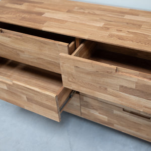 Credenza Cassettiera in rovere massiccio Escandi 4