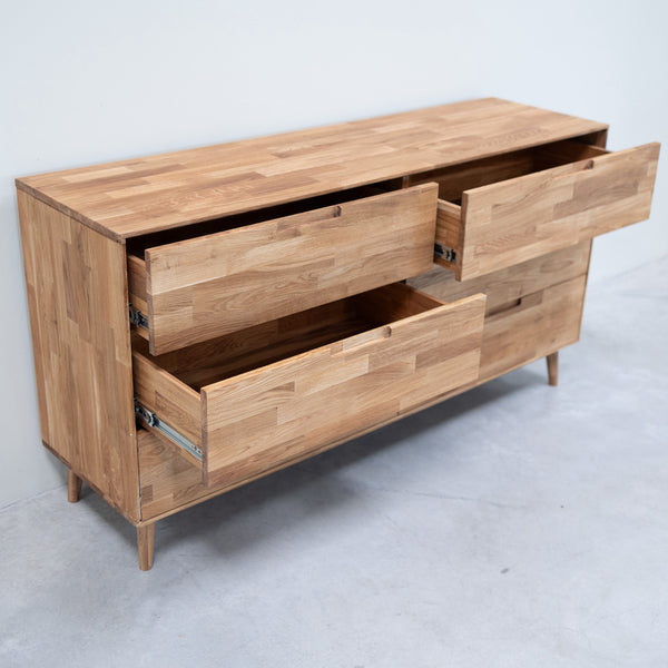 Credenza Cassettiera in rovere massiccio Escandi 4