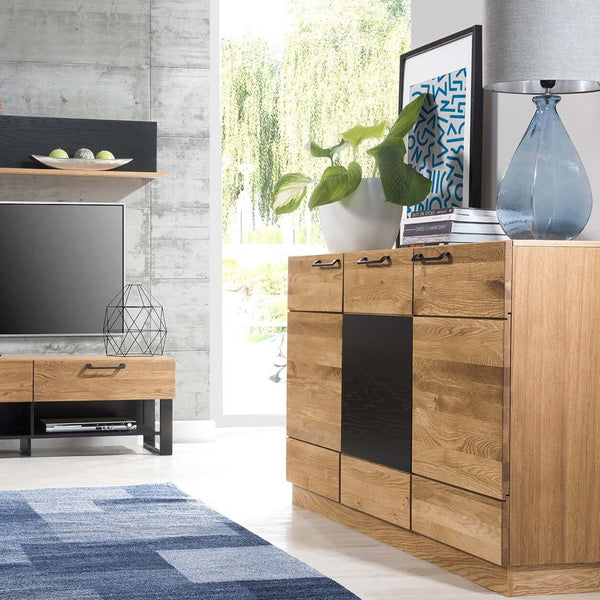 Credenza LoftStory in legno di quercia Mozaik 45 150 x 42 x 90 cm.