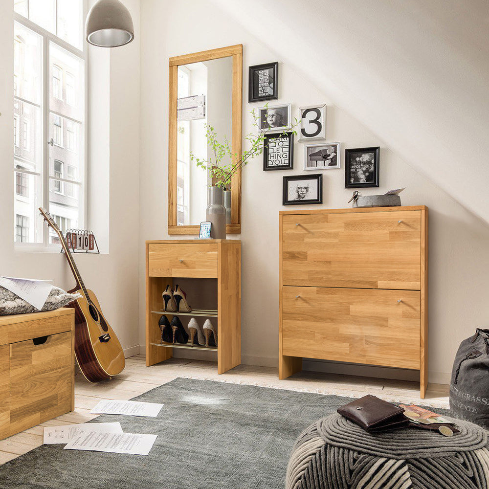 NordicStory Teramo specchio in rovere massiccio 120 x 50 cm. Info