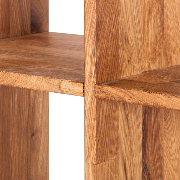 NordicStory Scaffale libreria in legno massiccio di quercia scandinava