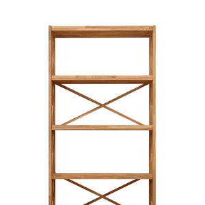 NordicStory Libreria a parete in legno massiccio di rovere Nordic Libreria in legno massiccio di rovere Nordic