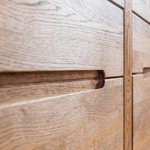 NordicStory Cassettiera in rovere massiccio