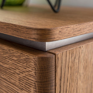 NordicStory Cassettiera o porta TV in rovere massiccio dal design rustico nordico scandinavo