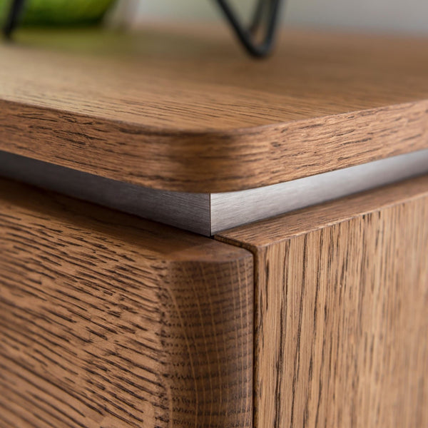 NordicStory Cassettiera o porta TV in rovere massiccio dal design rustico nordico scandinavo