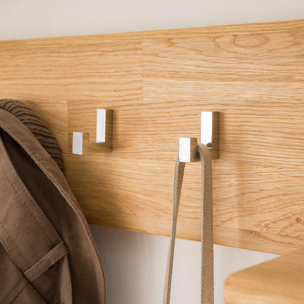 Appendiabiti da parete in rovere massiccio Arizona, 120 x 21 x 18 cm | NordicStory