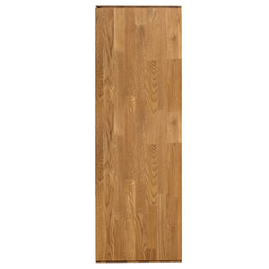 NordicStory Armadio a muro galleggiante in rovere massiccio Armadio a muro scandinavo per soggiorno NordicStory