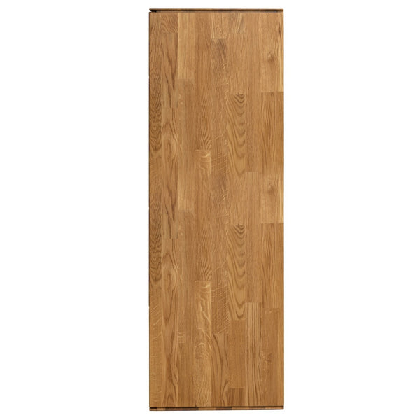 NordicStory Armadio a muro galleggiante in rovere massiccio Armadio a muro scandinavo per soggiorno NordicStory