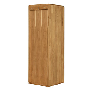 NordicStory Armadio a muro galleggiante in rovere massiccio Armadio a muro scandinavo per soggiorno NordicStory