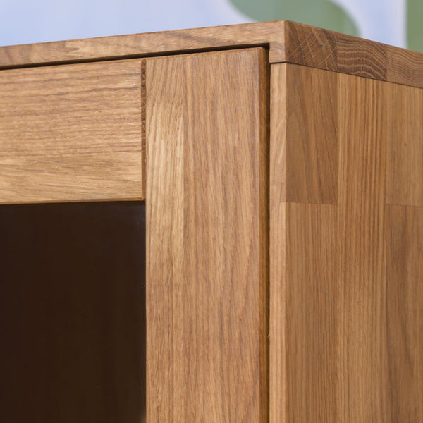 NordicStory Armadio vetrina in rovere massiccio