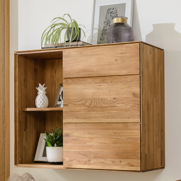 NordicStory Armadio sospeso galleggiante in rovere massiccio