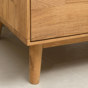 NordicStory Armadio vetrina in rovere massiccio