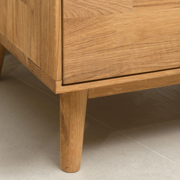 NordicStory Armadio vetrina in rovere massiccio