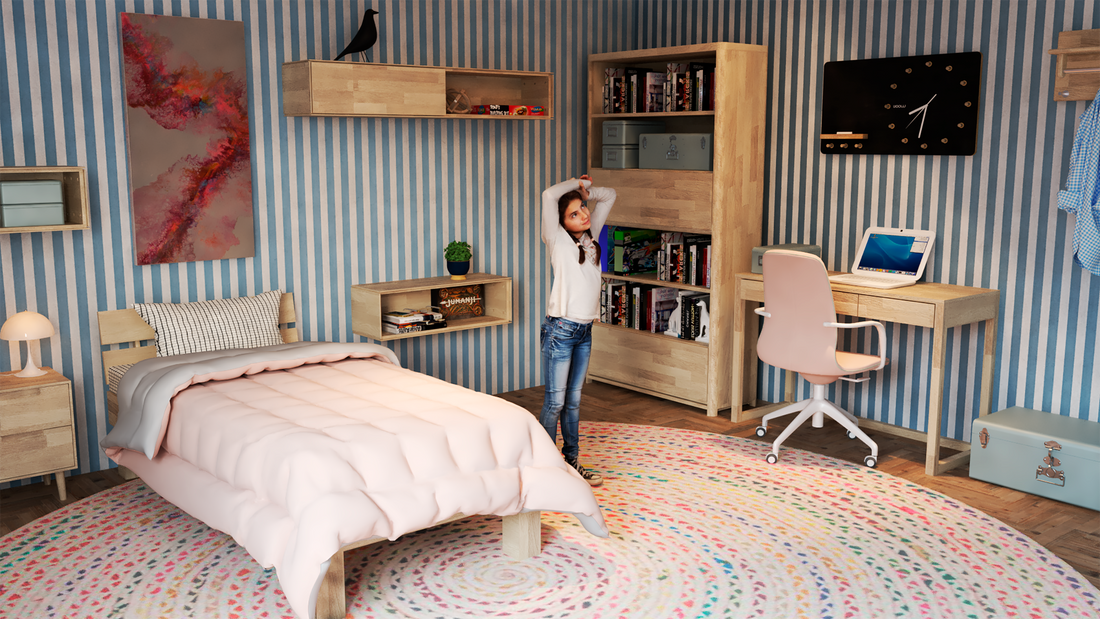 NordicStory Letti in rovere massiccio in stile nordico scandinavo