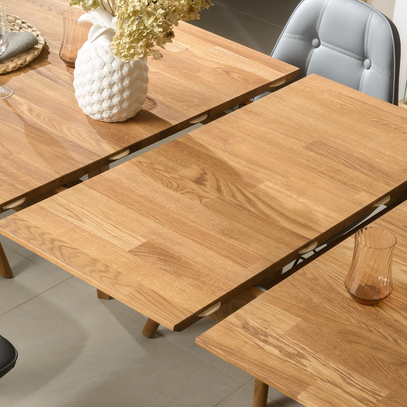 NordicStory, mobili, tavolo da pranzo, allungabile, legno massiccio, rovere