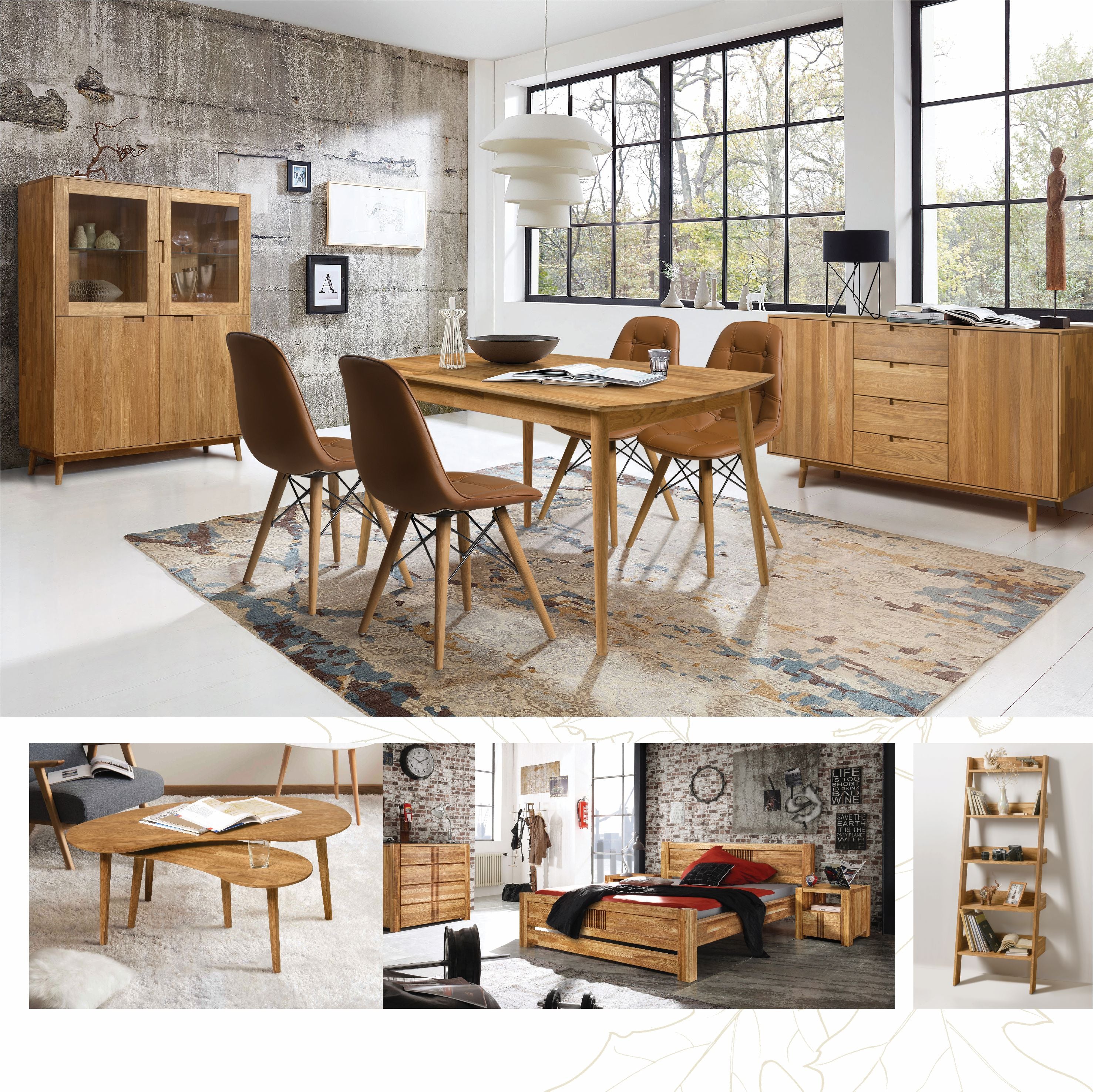 NordicStory Mobili in legno massiccio in rovere design nordico