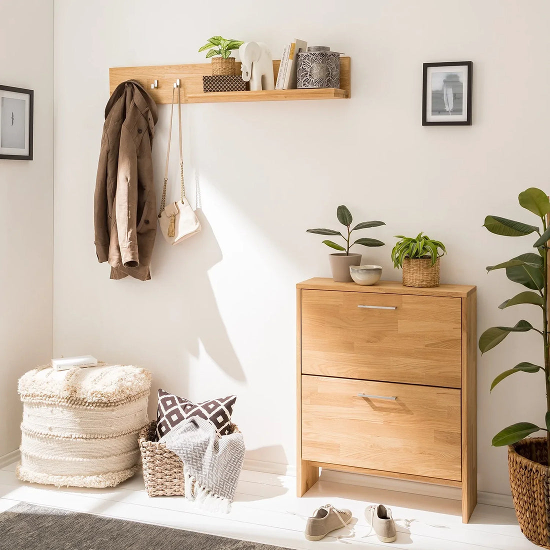 NordicStory Mobili da ingresso, scarpiera in rovere massiccio, scarpiera in rovere massiccio, mobili nordici, mobili di design nordico