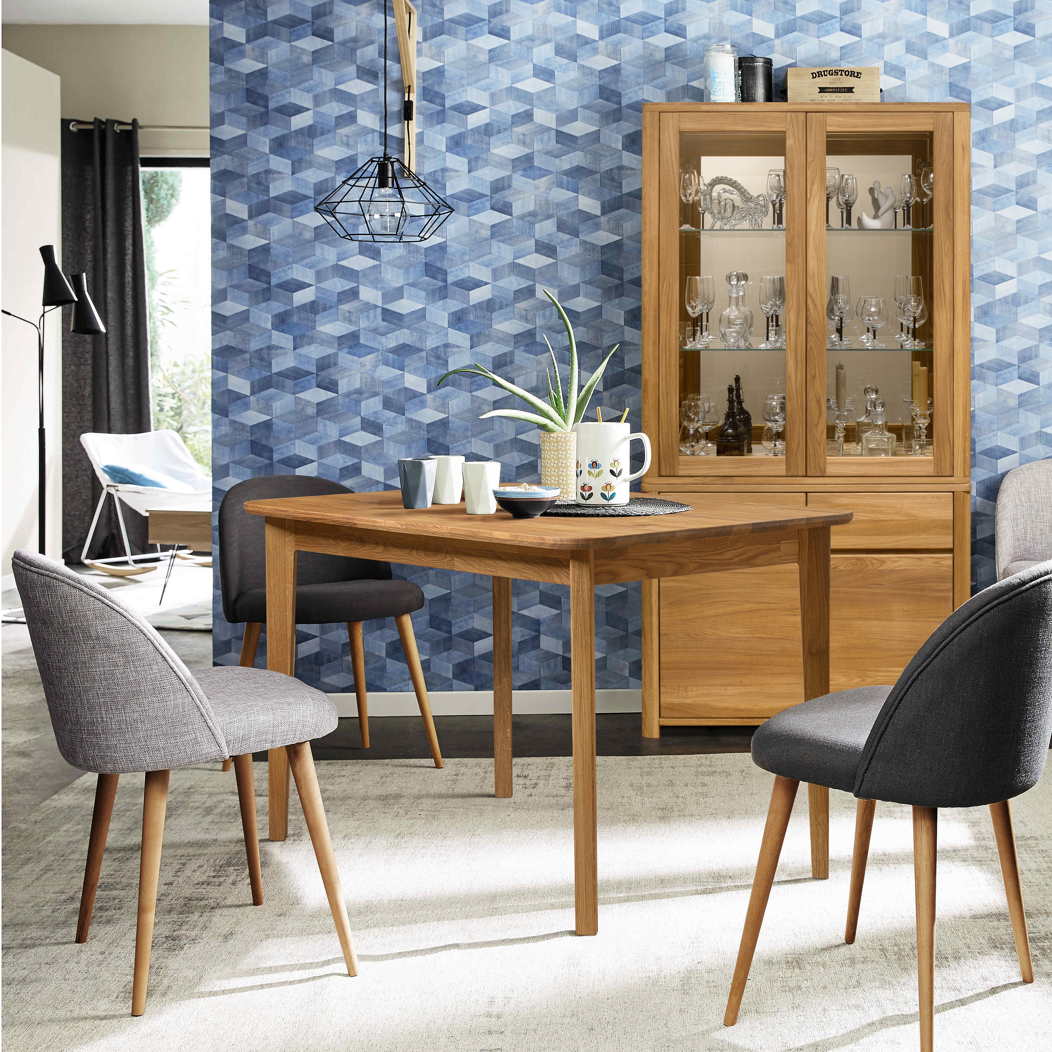 NordicStory Mobili in legno massiccio Tavolo da pranzo in rovere