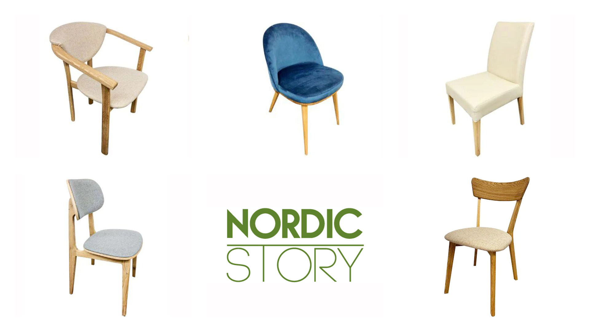 Sedie in rovere massiccio NordicStory in stile scandinavo nordico