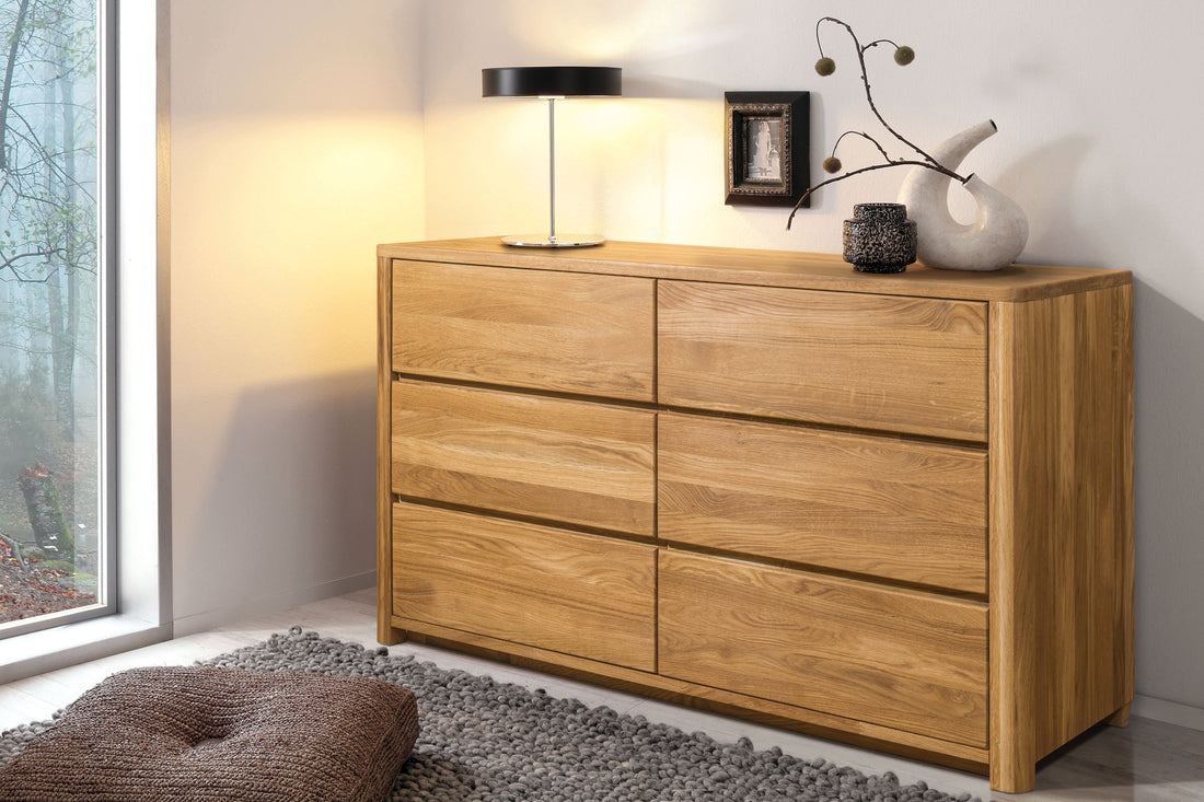 Cassettiera in legno NordicStory, credenza in rovere