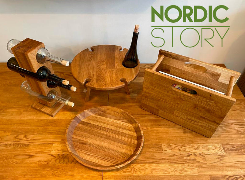 Decorazione e mobili in rovere massiccio in stile nordico-scandinavo NordicStory