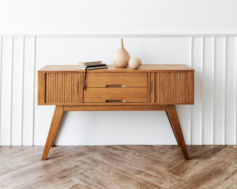 decorare una console in legno
