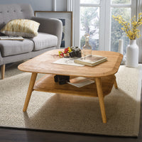 tavolino in legno con ripiano