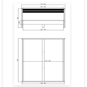 Letto matrimoniale in rovere massello Oxford | NordicStory