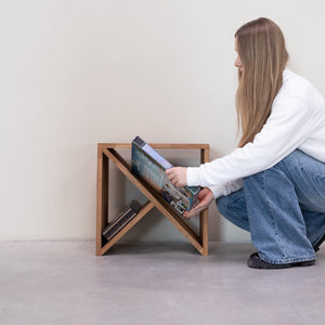 Tavolino, comodino in legno massello di rovere Denmark | NordicStory