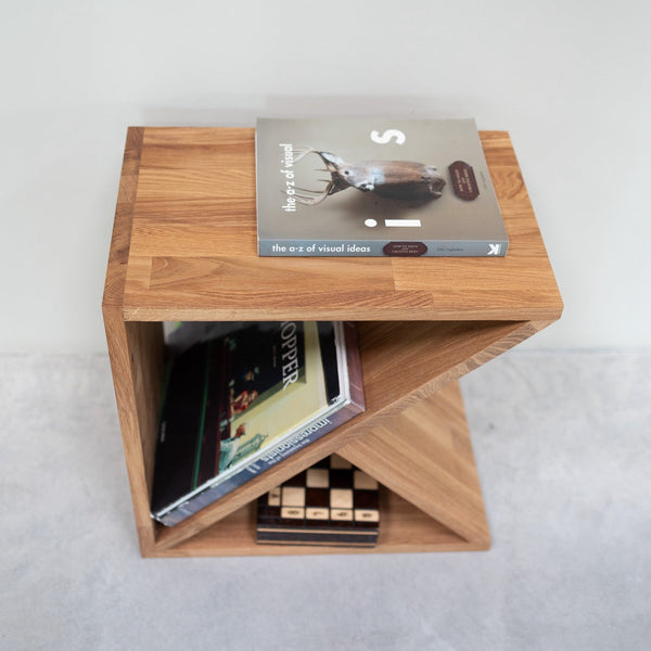 Tavolino, comodino in legno massello di rovere Denmark | NordicStory