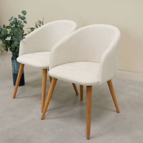 Poltrona in rovere massiccio Ana con imbottitura | VESKOR