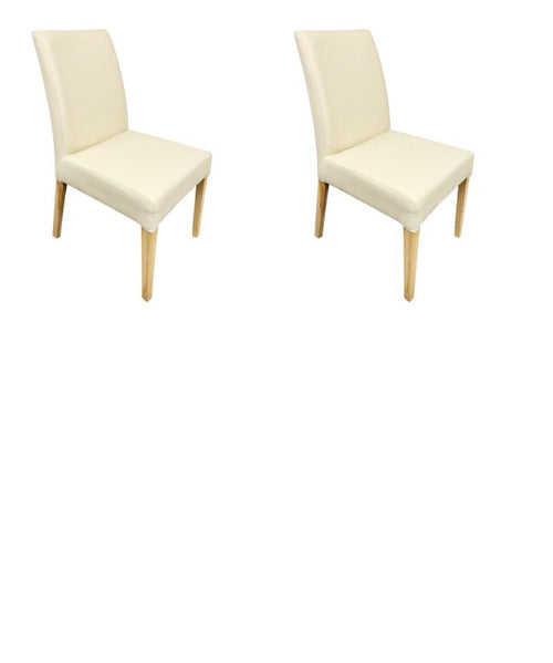 Confezione da 2 o 4 sedie da pranzo Malaga, struttura in rovere massiccio, rivestimento beige | NordicStory
