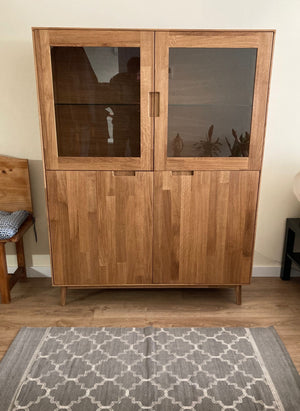 Armadio in rovere massiccio Escandi 3, 120 x 45 x 155 cm | NordicStory