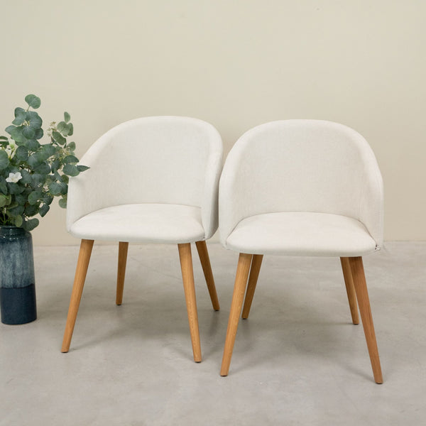 Poltrona in rovere massiccio Ana con imbottitura | VESKOR