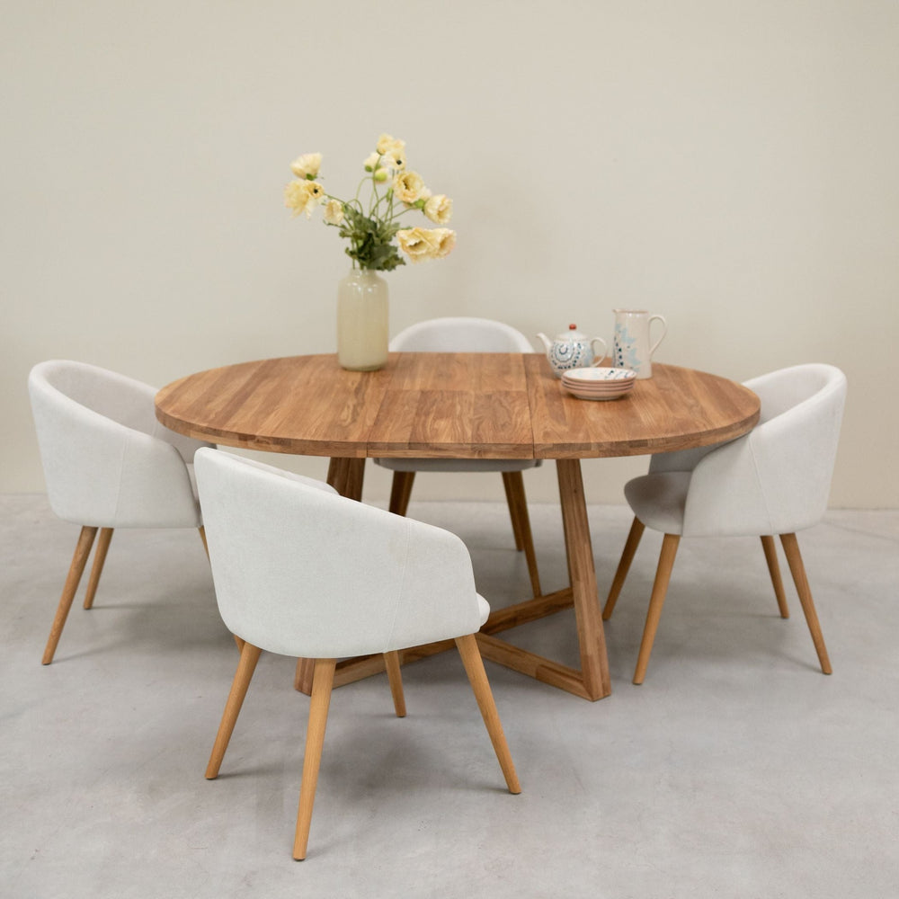 Poltrona in rovere massiccio Ana con imbottitura | VESKOR