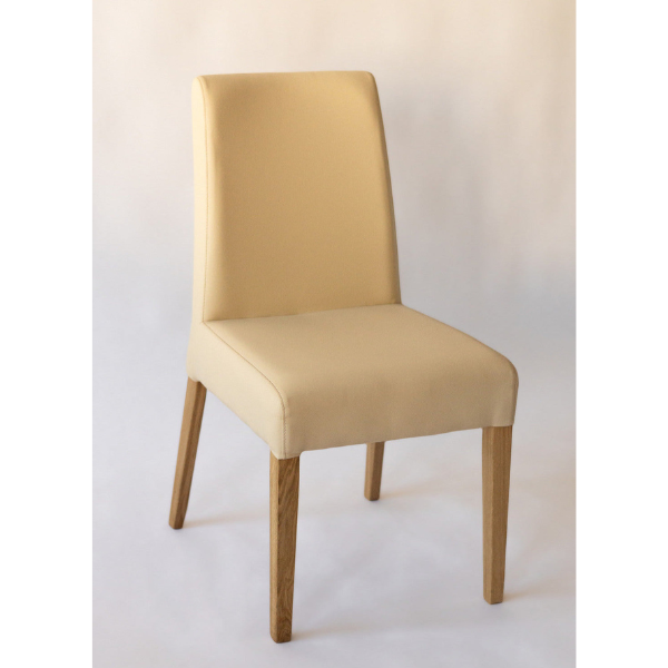 Confezione da 2 o 4 sedie da pranzo Malaga, struttura in rovere massiccio, rivestimento beige | NordicStory