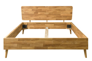 Letto Escandi in rovere massiccio, 140 x 200 cm / 160 x 200 cm / 180 x 200 cm | NordicStory