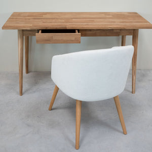 Poltrona in rovere massiccio Ana con imbottitura | VESKOR
