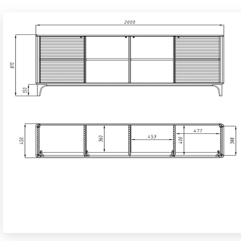 NordicStory Credenza Cassettiera in rovere massiccio Oxford 4